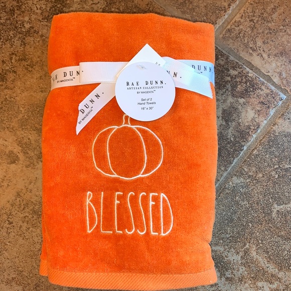 Rae Dunn Other - Rae Dunn “Blessed” Set of 2 Hand Towels